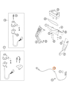 Cable del sensor de Velocidad Original KTM 640 LC4... 2