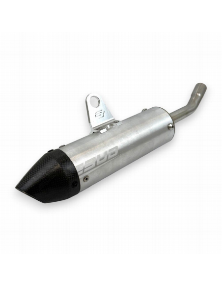 Silencioso de Aluminio/Carbono BUD Rafale KTM SX 125/150 2023- + Husqvarna TC 125 2023- + GasGas MC 125 2024- Aluminio
