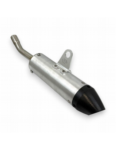 Silencioso de Aluminio/Carbono BUD Rafale KTM SX 125/150 2023- + Husqvarna TC 125 2023- + GasGas MC 125 2024- Aluminio
