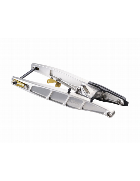Basculante Aluminio Anodizado Plata RR EVO-3 L Platinum Edition + 3cm KTM SX 65 2016- + Husqvarna TC 65 2017- + GasGas MC 65 202
