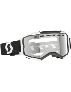 Gafa Scott Fury Enduro Blanco/Negro Lente Clear Works