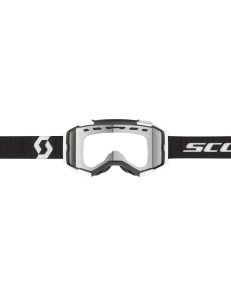 Gafa Scott Fury Enduro Blanco/Negro Lente Clear Works