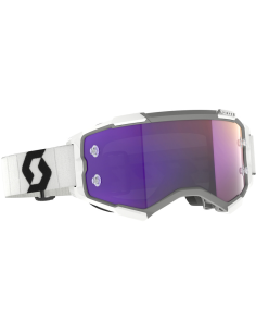 Gafa Scott Fury Blanco/Negro Lente Purpura Chrome Works
