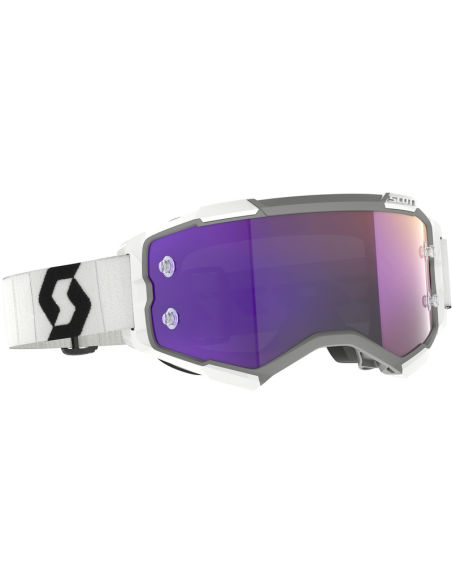 Gafa Scott Fury Blanco/Negro Lente Purpura Chrome Works