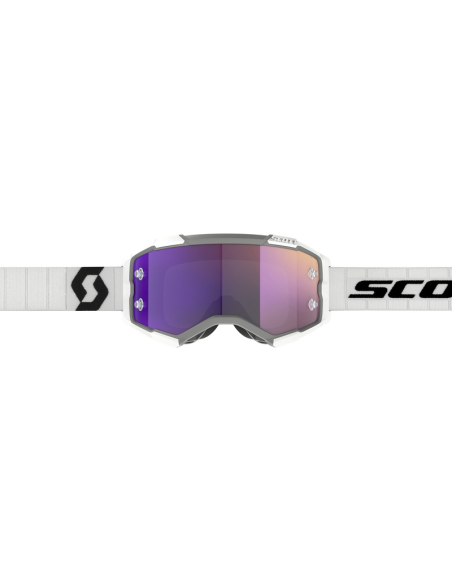 Gafa Scott Fury Blanco/Negro Lente Purpura Chrome Works