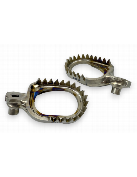 Estriberas Sobredimensionadas Enduro de Titanio BUD KTM SX 50/65 2024- + GasGas MC 50/65 2024- + Husqvarna TC 50/65 2024-